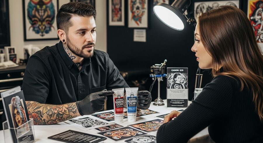 ρόλος αναισθητικής κρέμας στο τατουάζ