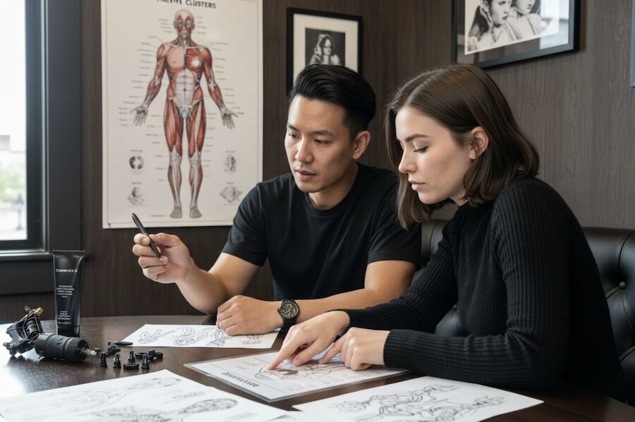 πώς να προγραμματίσετε συνεδρία τατουάζ χωρίς πόνο