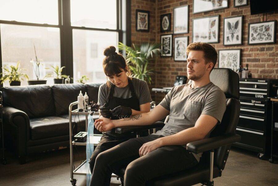 τι είναι ο πόνος κατά τη διάρκεια του τατουάζ